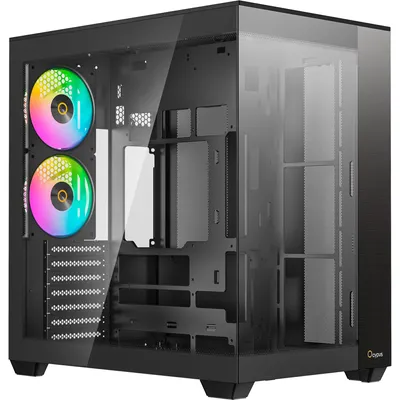 Obrázok produktu pre Ocypus Delta C74 ARGB, Midi Tower, PC, Čierna, ATX, micro ATX, ITX, SPCC, Hranie