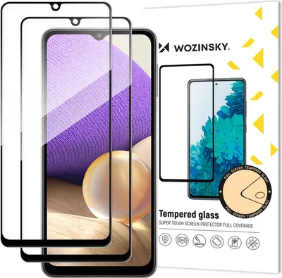 Obrázok produktu pre 2 x 5D ochranné sklo kompatibilné so Samsung Galaxy A32 4G (A325F) Ochranná fólia s rámom Plne priľnavý a kryt
