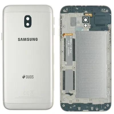 Produktbild von Samsung Galaxy J3 2017 (SM-J330F) Backcover + Kameraglas + Kleber, Gold