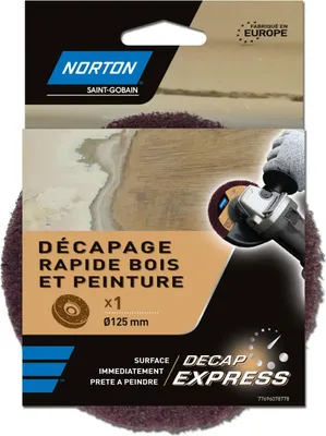 Image de Disque décapant express NORTON, 125 mm, bois et vernis
