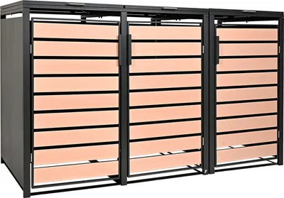 Produktbild von Mülltonnenbox Müllbox Mülltonnenverkleidung Mülltonnenhaus Metall