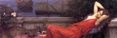 Produktbild von John William Waterhouse Kunstdruck Bild - Ariadne, 1898 (30 x 91 cm)