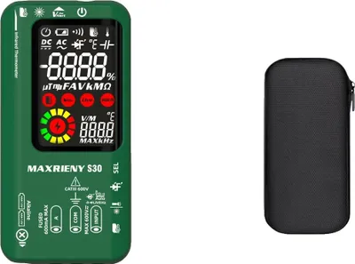 Obrázok produktu pre Digitálny multimeter, infračervené meranie teploty, duálne napájanie, 9999 miestny displej, S30