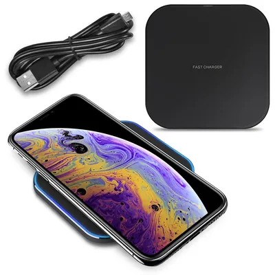 Produktbild von Wireless Qi Ladestation Apple iPhone XS Max Charger Induktives Laden Kabellos