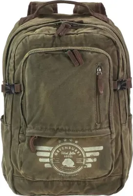Produktbild von Greenburry Rucksack Canvas 34x46cm "Aviator Harvard" khaki