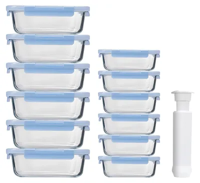 Image de Omgoods - Ensemble de boîtes de conservation en verre avec couvercles