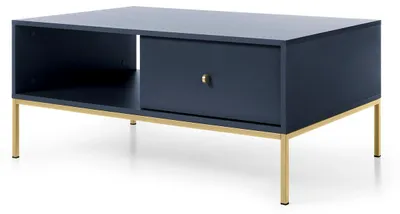 Obrázek produktu pro Konferenční stolek se zásuvkami, námořnická modrá, 104 x 68 x 47 cm