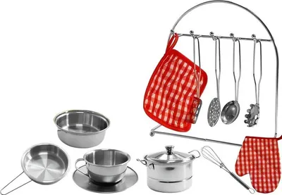 Immagine prodotto di set di pentole in acciaio inox da 23 pezzi per bambini