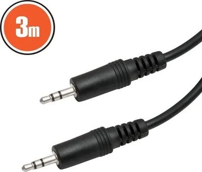 Immagine prodotto di Cavo JACK 3 m - jack da 3,5 mm a jack da 3,5 mm Nero [20316]