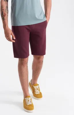 Immagine prodotto di Ombre Clothing Pantaloncini di tela da uomo Ebodé maroon S