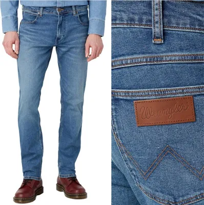 Obrázek produktu pro WRANGLER, Pánské džíny, rovný střih, GREENSBORO, W31 L32, Blau, Jeans, baggyjeans, buggy