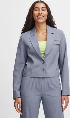 Image de b.young BYDANTA SH BLAZER 4 Blazer pour femme Blazer veste doublure lisse col revers 64 % polyester, 32 % viscose, 4 % Élasthanne coupe ample