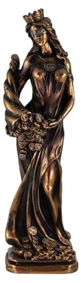 Glücksgöttin-Figur, handbemalt, Kunstharz, 30 cm