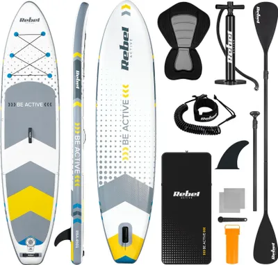 Produktbild von Aufblasbares SUP-Board Rebel mit Sitz zum Schwimmen, 350 cm, Paddel-Set