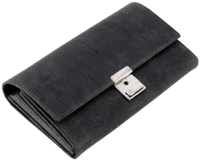 Produktbild von Alassio Kellnerbörse aus Hunter-Leder grau mit Metallkette