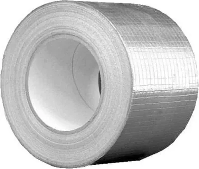 Immagine prodotto di Nastro doppio in alluminio - 10 cm x 50 m - per impianti di ventilazione e climatizzazione - Tensione di rete