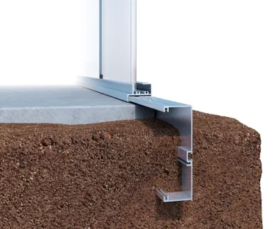 Produktbild von KGT Fundamentrahmen Rose III, Aluminium-Blank