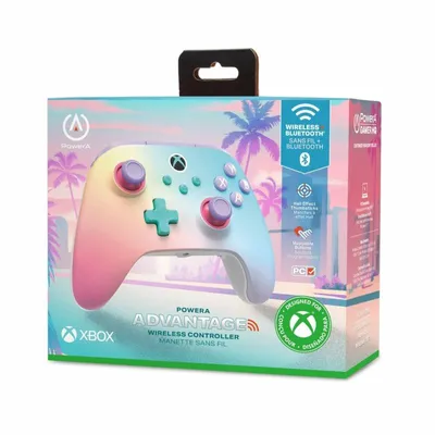 Obrázek produktu pro PowerA Advantage, Gamepad, Xbox Series S, Xbox Series X, Směrový kříž, Tlačítko domů, Analogový/digitální, Bezdrátový, Vícebarevný