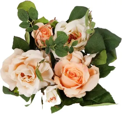 Zdjęcie produktu dla Romantyczny Wianek z Różami ŁOSOSIOWY o Średnicy 20 cm