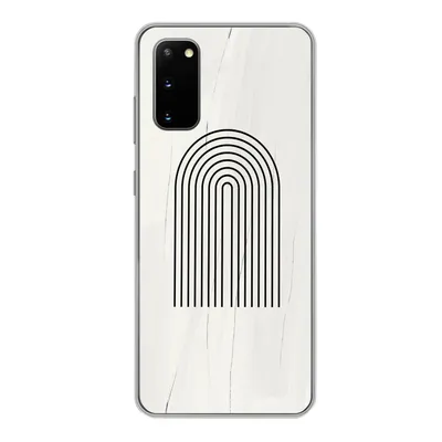 Produktbild von MuchoWow® Handyhülle Schutzhülle Hülle für Samsung Galaxy S20 Farbe - Regenbogen - Schwarz - Weiß Silikon Softcase Handy Hülle - Bild