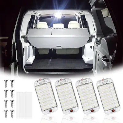 Produktbild von LED-Innenleuchte für Fahrzeuge, 12V, 48 LED, 800LM, schaltbar, für Auto, LKW, Bestellwagen, Boot, Camper