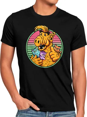 Produktbild von style3 Kitten Love Herren T-Shirt alf melmac sitcom
