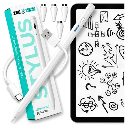 Zdjęcie produktu dla Rysik Stylus Pencil Pen Do Telefonu Tableta Uniwersalny Pencil Pen 4 Końcówki