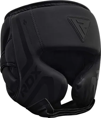 Produktbild von RDX Kopfschutz für Boxen, Training, Grappling, Muay Thai, Gepolsterter Kopfschutz, Schwarz
