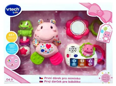 Obrázek produktu pro Vtech První dárek pro miminko CZ - růžový