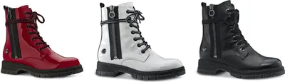 Produktbild von MARCO TOZZI by Guido Maria Kretschmer Fashion Damen Stiefelette Boots, Größe:EUR 36, Farbe:Rot (Red Patent)