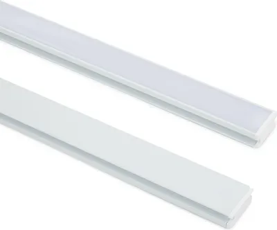 Produktbild von Aluminiumprofil begehbar für LED Streifen bis 10 mm Weiß 2 m Weiß transluzent