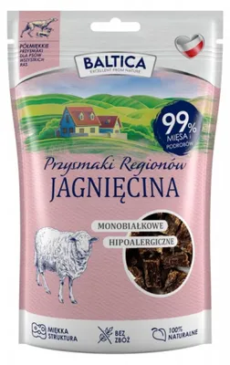 Produktbild von BALTICA Przysmaki regionów Monoprotein Lamb – leckerli für hunde – 80g
