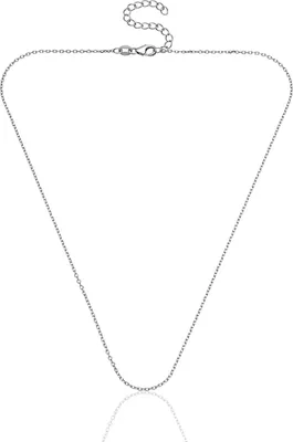 Produktbild von Karisma Damen-Halskette Sterlingsilber 925 Rolokette rhodiniert / 50/60/70cm Lang 2,0mm Breit - 45 + 5cm Lang / Silber Roségold