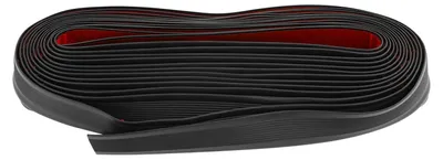 Produktbild von Treppenkantenschutz - Selbstklebende Antirutsch-Kantenschiene - PVC 3,05 mm - 10 m x 5 cm - Geriffelt für Holz- und Fliesenstufen - Schwarz