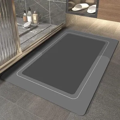Obrázok produktu pre Famanu Badmatte, vysokoabsorpčná – čierna/šedá, 40 x 60 cm