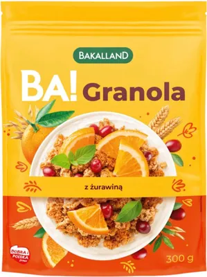 Zdjęcie produktu dla Bakalland Ba! Granola Z Żurawiną 300 G