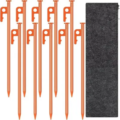 Produktbild von Famanu Zeltanker Set 10 Stück - 30 cm Stabile Erdnägel für Zelt und Vorzelt