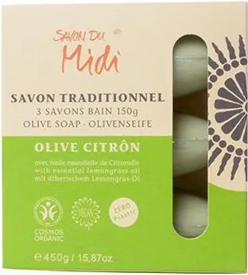 Image de Savon à l'olive - Citrôn Huile de lemogras 3x150g