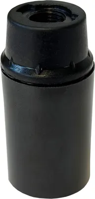 Produktbild von Relco Fassung E14 Glattmantel M10 Gewinde Lampenfassung Schwarz