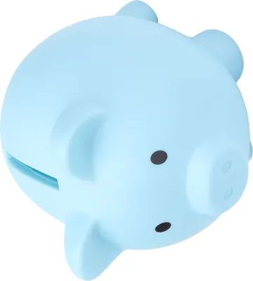 Image de Tirelire en vinyle robuste et durable Cartoon Animal Pig Coin Cash Piggy Bank Boy Girl GiftBlue
