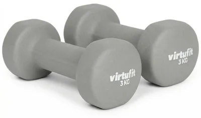 Zdjęcie produktu dla VirtuFit Vinyl Dumbbell Set Pro 2 x 3 kg