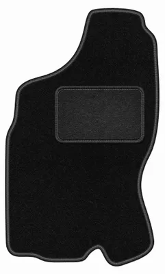 Produktbild von Fahrermatte Velours für Nissan Terrano II 1993-2005 (SUV) – 1-tlg, Schwarz, passgenau – Wielganizator LUX