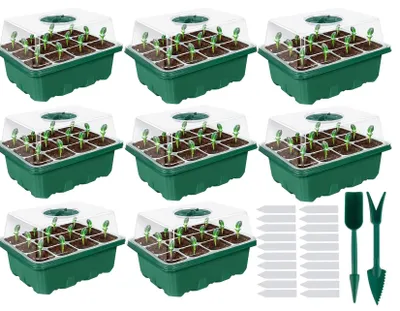 Produktbild von Solidchoice – Mini-Anzuchtsset für Sämlinge, bestehend aus 8 Teilen, mit einer 96-teiligen Anzuchtschale