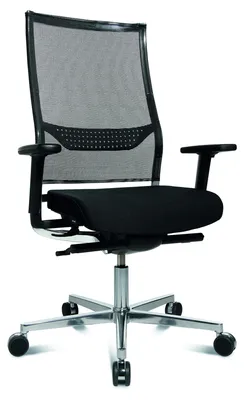 Immagine prodotto di Sedia da ufficio Topstar / sedia girevole NEW ALUART rete/tessuto nero