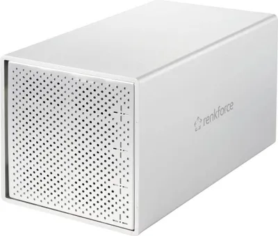 Produktbild von Renkforce RF-5587610 SATA-Festplatten-Gehäuse Anzahl Festplatteneinschübe: 4 Bay 2.5 Zoll, 3.5 Zoll inkl. 80 mm Lüfter