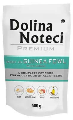 Zdjęcie produktu dla Dolina Noteci Premium Bogata w perliczkę z jabłkiem mokra karma dla psa 500g