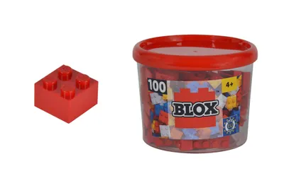 Produktbild von Simba Bausteine Blox 100 rot 4er Steine in Box
