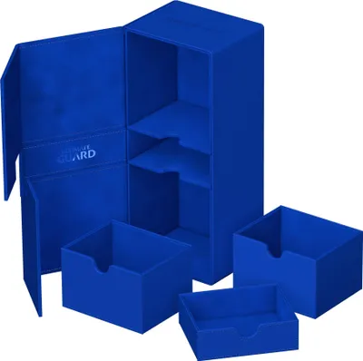 Produktbild von Ultimate Guard Twin Flip`n`Tray 266+ Xenoskin Blau