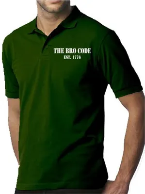 Produktbild von Touchlines Herren Poloshirt , Bro Code Dunkelgrün, S