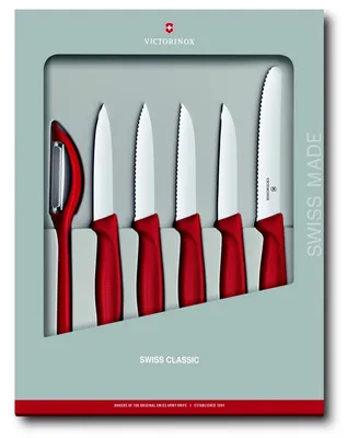 Productafbeelding van Victorinox Swiss Classic groentemes set, 6-delig, rood